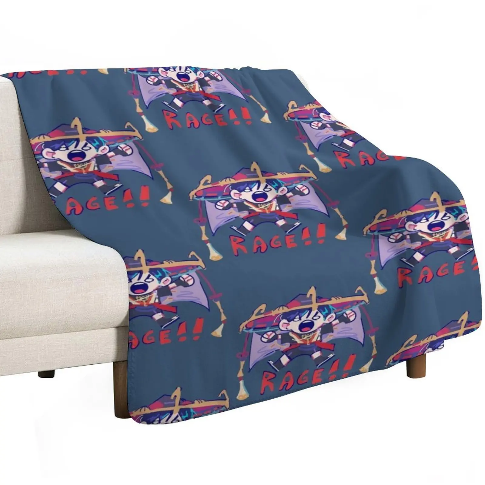 Rage de Scaramouche Throw Blanket Shaggy decorative Plaid for sofa Furrys Baby Blankets