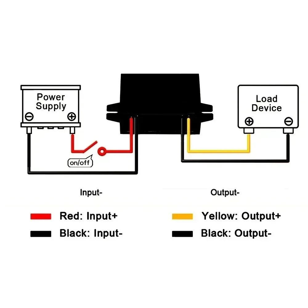 15V-100V 24V 36V 48V 60V 72V to 12V Step Down Buck 1A-5A 12V Voltage Regulator DC Converter Reducer for Golf Cart Car Device