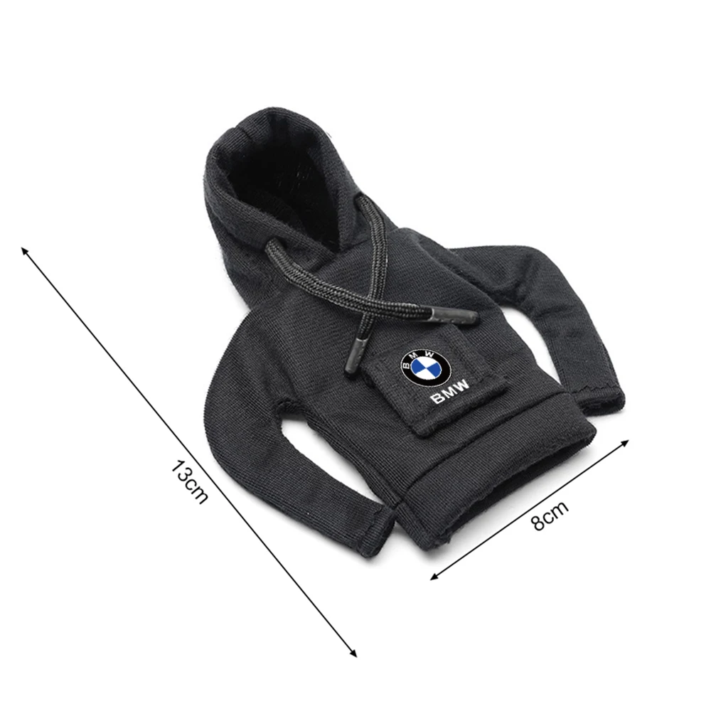 Fashion Car Gear Shift Hoodie Cover Gear Stick Handle Protector Hooded Sweatshirt Anti-slip Kit For BMW Auto Interior Accessory