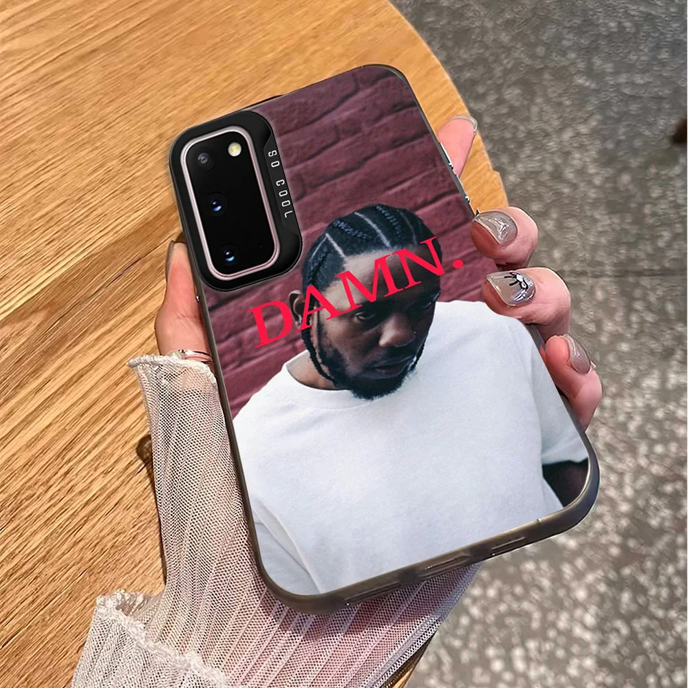 Rapper K-Kendrick L-Lamar Phone Case For Samsung S23 S24 S22 A71 A55 ULTRA PLUS FE Electroplated Silver IMD Laser Color Cover