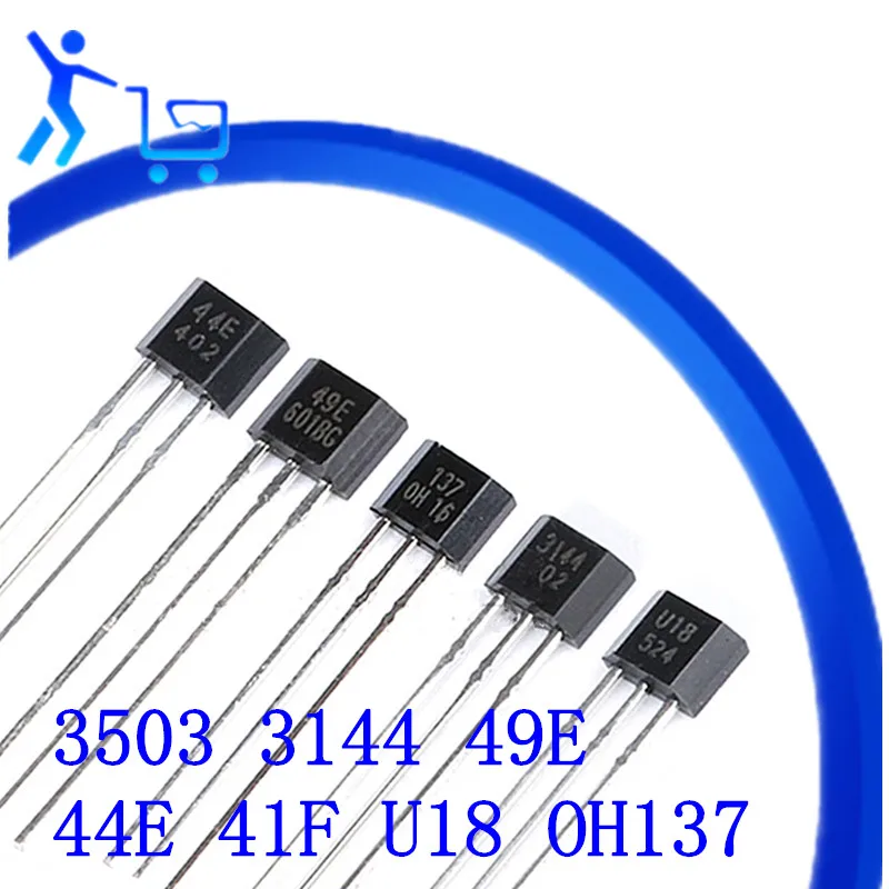 (10Pcs) Interruptor 3144 3503 41f Hall 44e 49e Oh137 U18 Para 92s Sensor Magnético