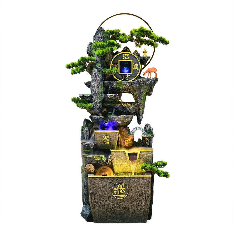 Rockery flowing water ornament fish tank waterscape garden decoration