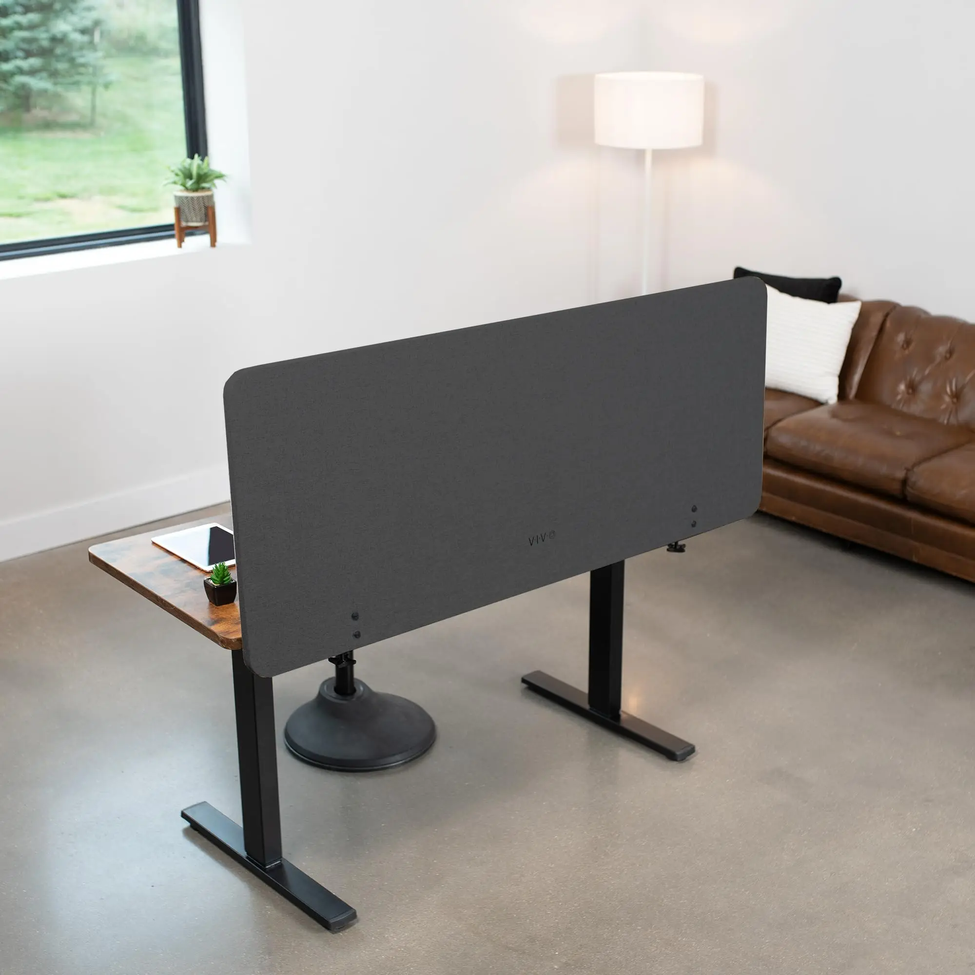 Gray Clamp-on 60 x 24 in Privacy Panel, PP-1-V060G