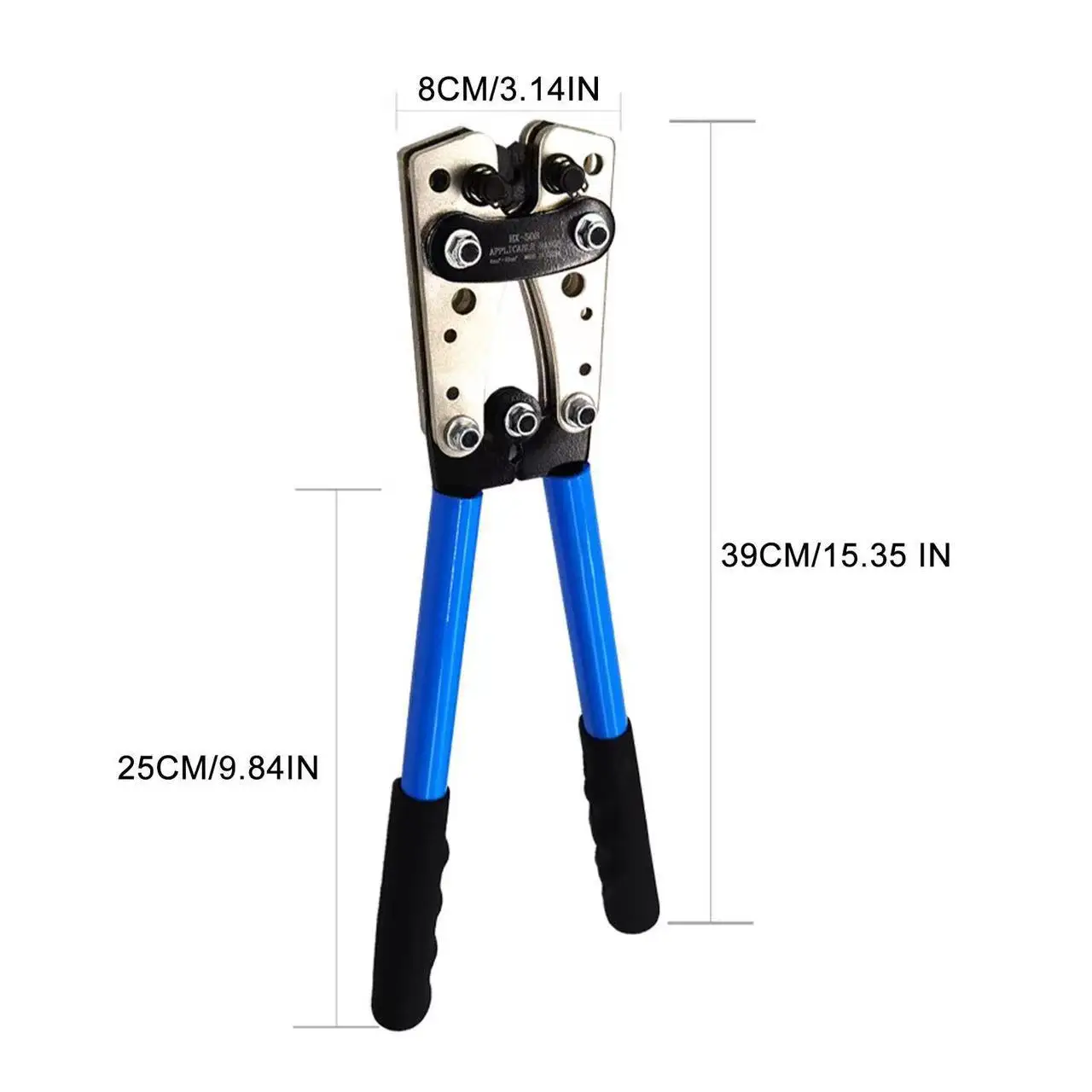 Tubular Terminal Crimping Hexagonal Crimping Tool Hx-50B Pliers 6-50Mm2/Awg 10-0 Multi-Function Tool Battery Cable Connector Cable Hand Tool