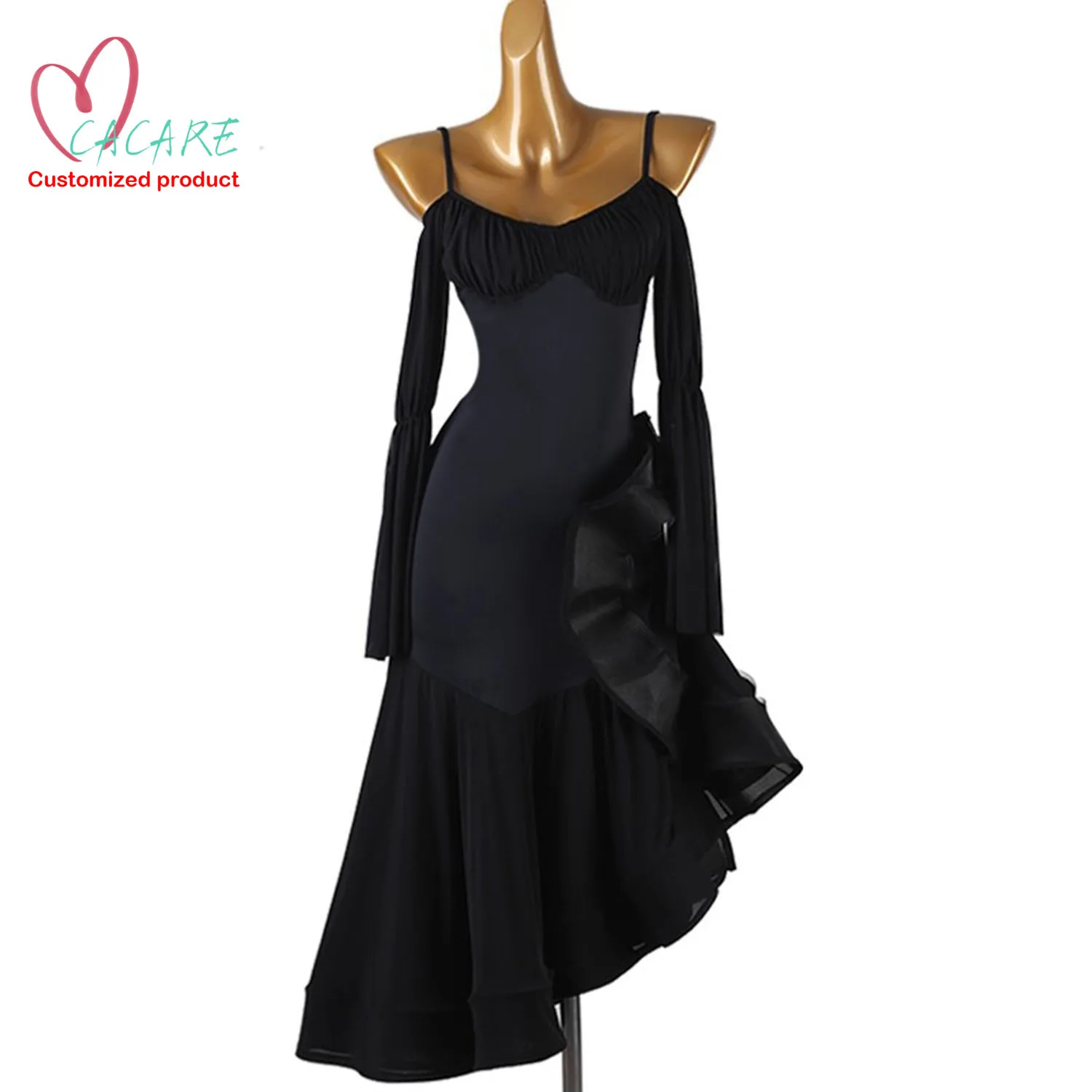 Tanzbekleidung, Standard-Ballsaal, Walzer, für Erwachsene, moderner Tanz, Ballanzug, Übungskleidung, Bühnenkostüm, Wettbewerb, Flamenco 0499