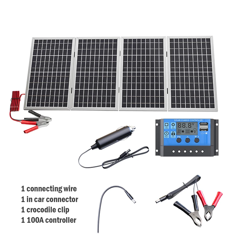 800W Solar Panel Foldable Frame Durable Portable 18V Solar Plate Design for Outdoors Activities RV and Emergency Power image 3