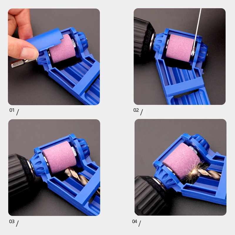 2022 Grinding Wheel Drill Bit Sharpener Hand Tools Nail Drill Bits Set Sharpener For Step Drill Dremel Accessories