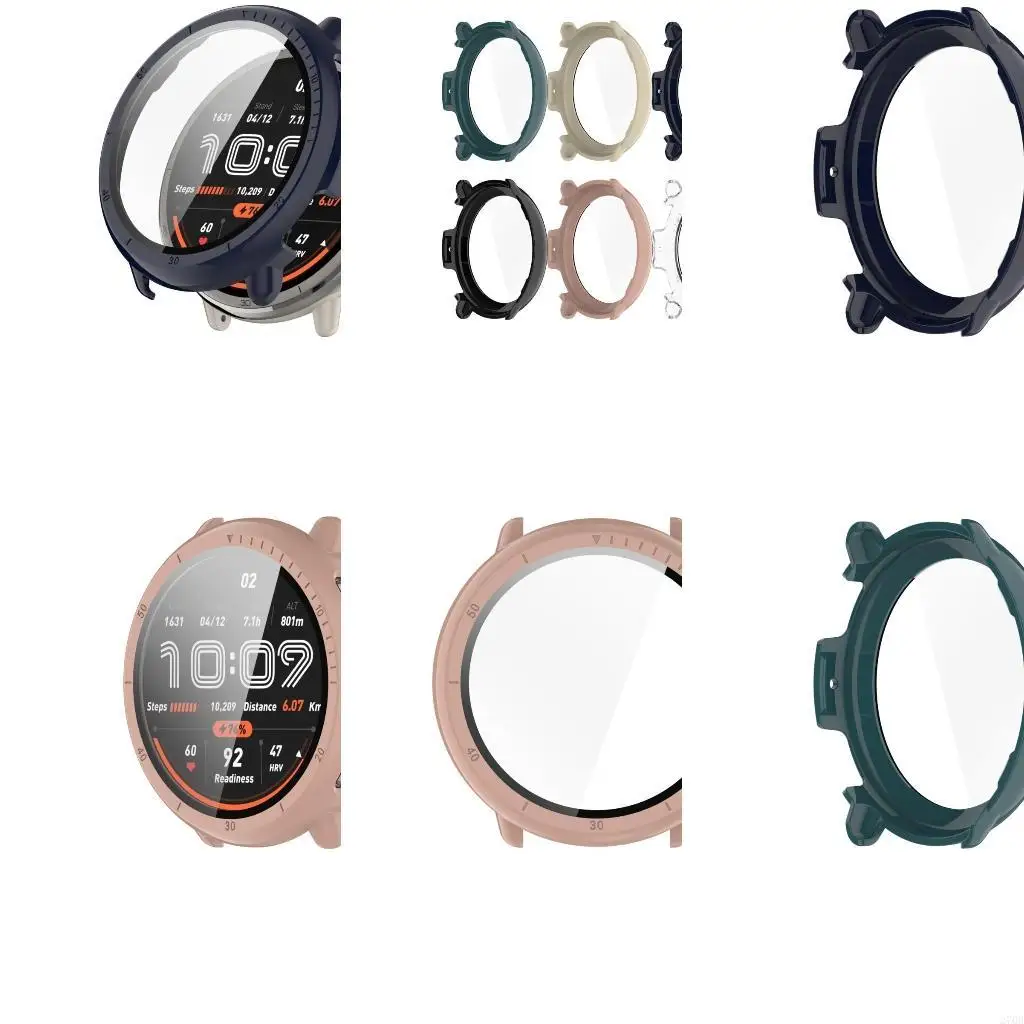 

Screen Protector Film Case Shell with Tempered Glass Film for Active 2