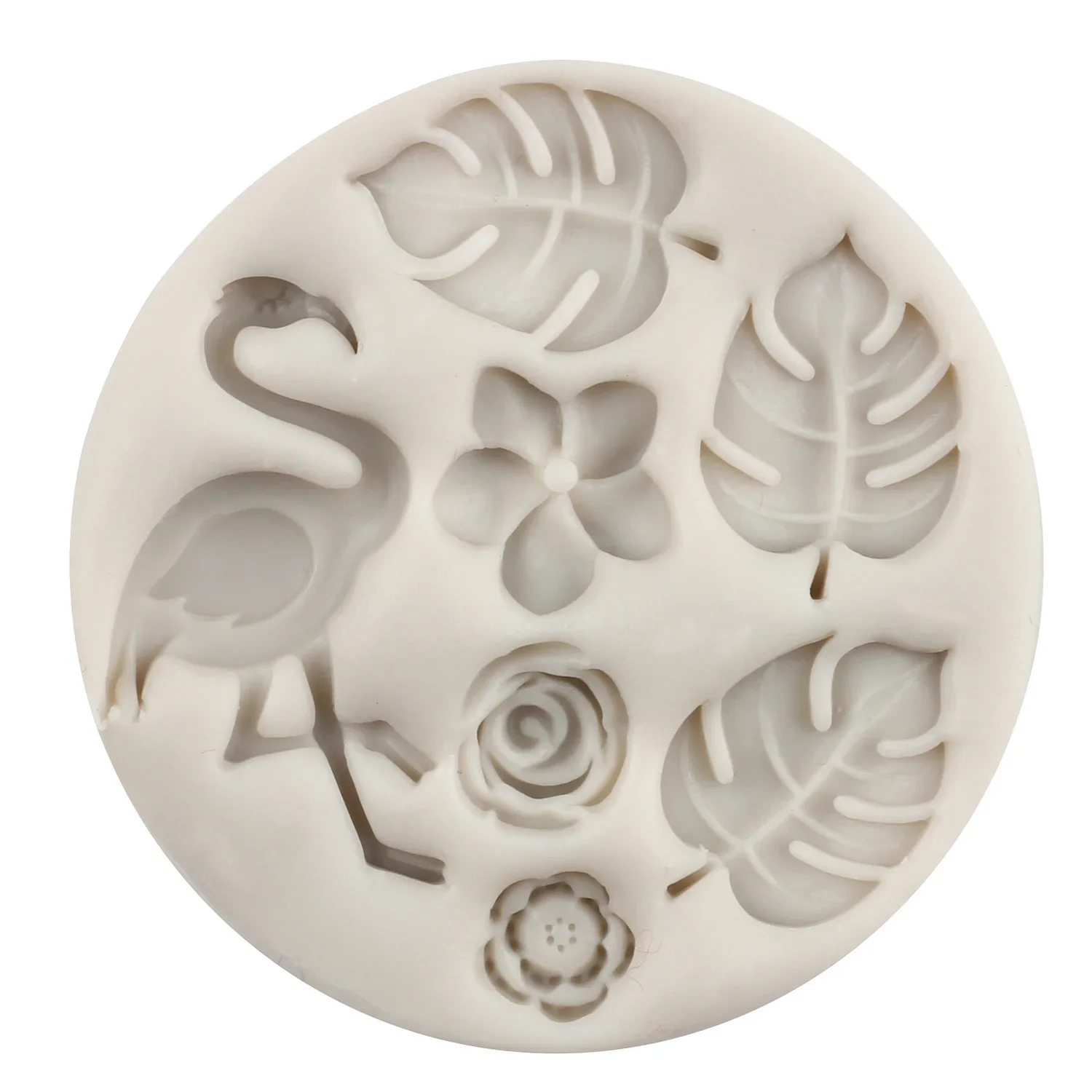 Flamingo Silicone Mold Party Turtle Leaf Fondant Molds Rose Flower Cake Decorating Tools Chocolate Gumpaste Candy Resin Moulds