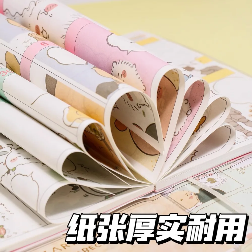 2025 لطيف الكرتون أنيمي دمية الجدول الزمني كتاب عالية الجمال طالب التعلم دفتر مع صفحات داخلية ملونة الإبداعية مكتب التموين #6