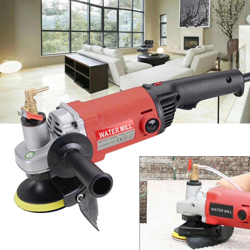 1400W Variable Speed Wet Polisher Grinder Polishing Grinding Machine for Concrete Marble Granite 220V