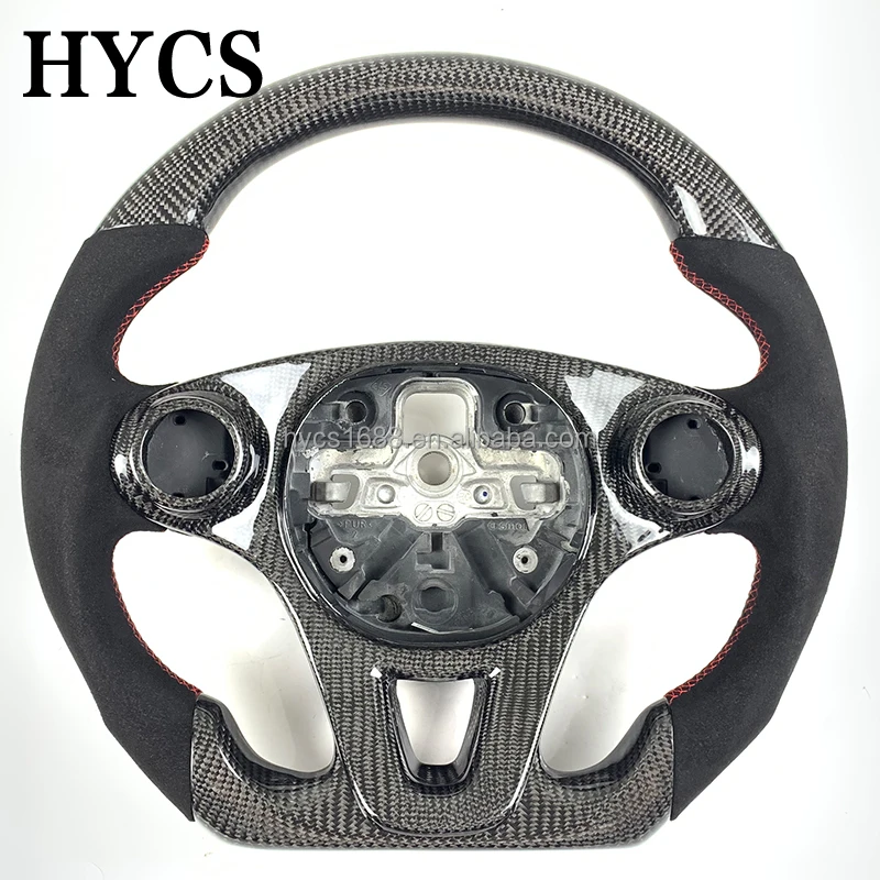 

Custom Car Accessories Carbon Fiber Steering Wheel for Mercedes Benz Smart FORTWO Coupe Fortwo Cabriolet Models Without airbags