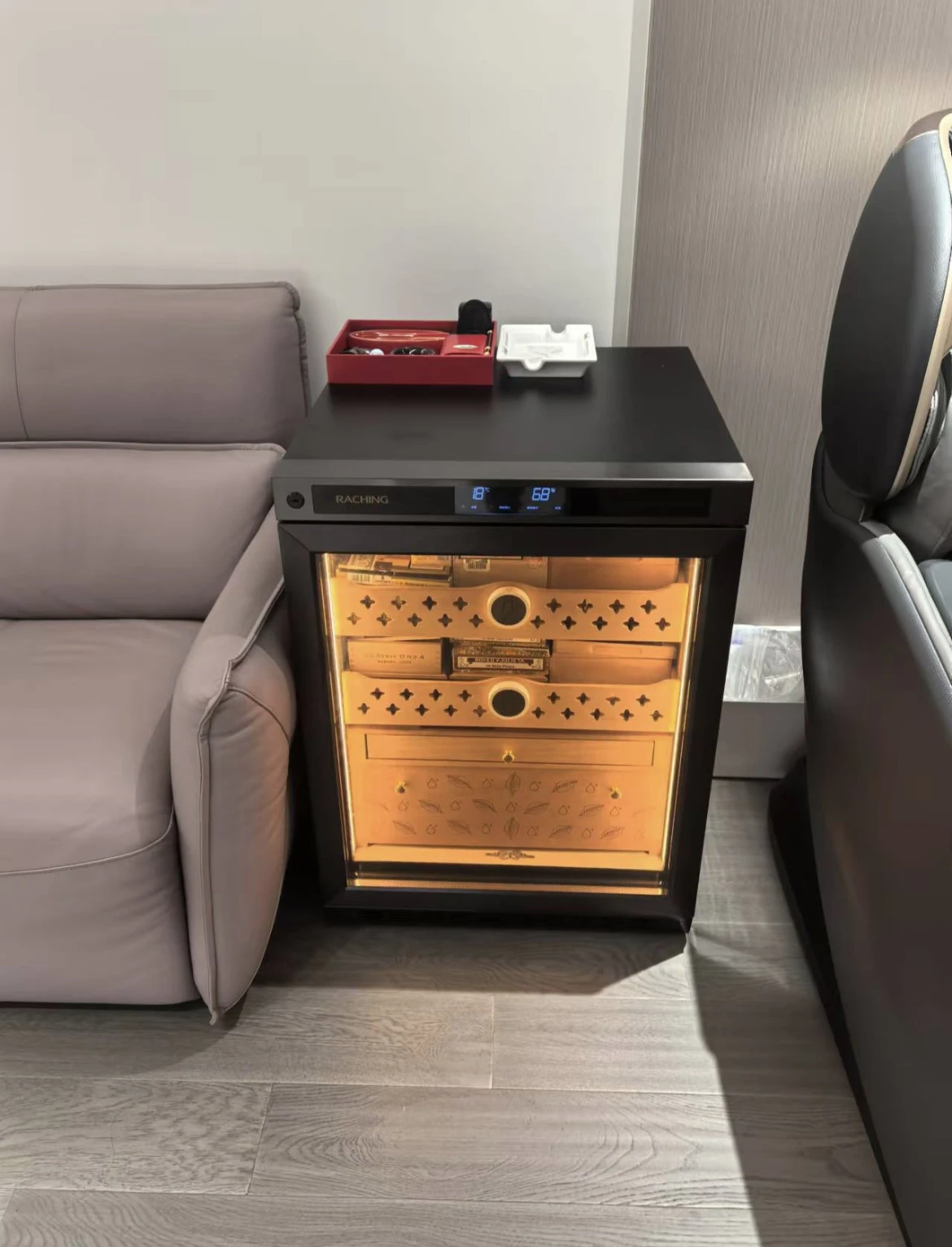 Raching MON800A Хьюмидор для сигар постоянный точный контроль влажности с функцией удаления аммиака