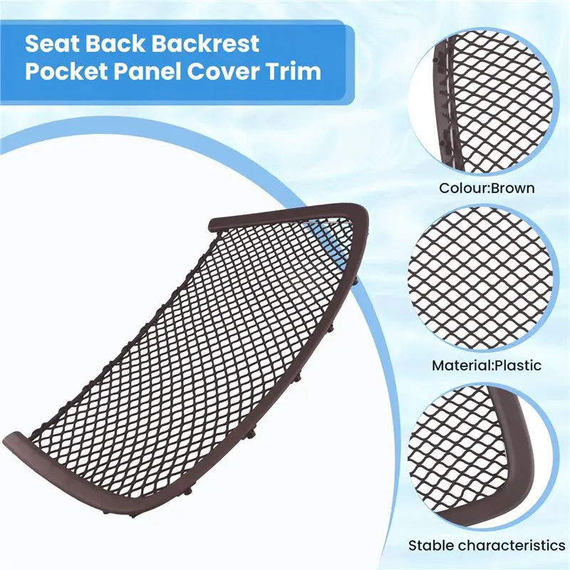 

ABQB-Car Front Seat Net Backrest Panel Bag Mesh Pocket For Mercedes Benz R Class W251 ML W164 GL GLS GLE W166