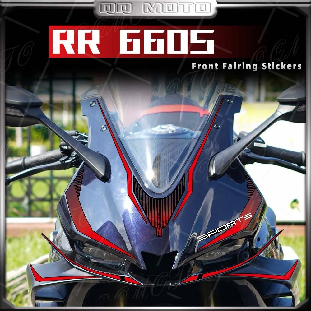 Motorcycle Front Fairing Windshield Guard Sticker For 2024 Model Voge RR660S rr660s Waterproof Decorative Accessories Decal