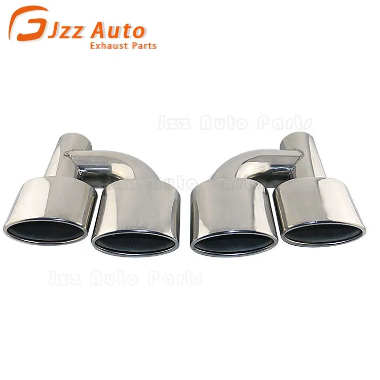 JZZ China supplier stainless steel car exhaust pipe 2.5 inch dual muffler tip