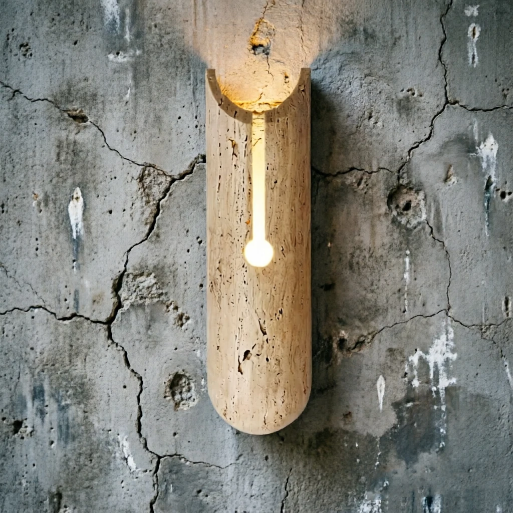 Modern Creativity Simple Natural Stone Designe Atmosphere Wall Lamp Home Small Fresh Corridor Bedroom Bedside Decorative Lights
