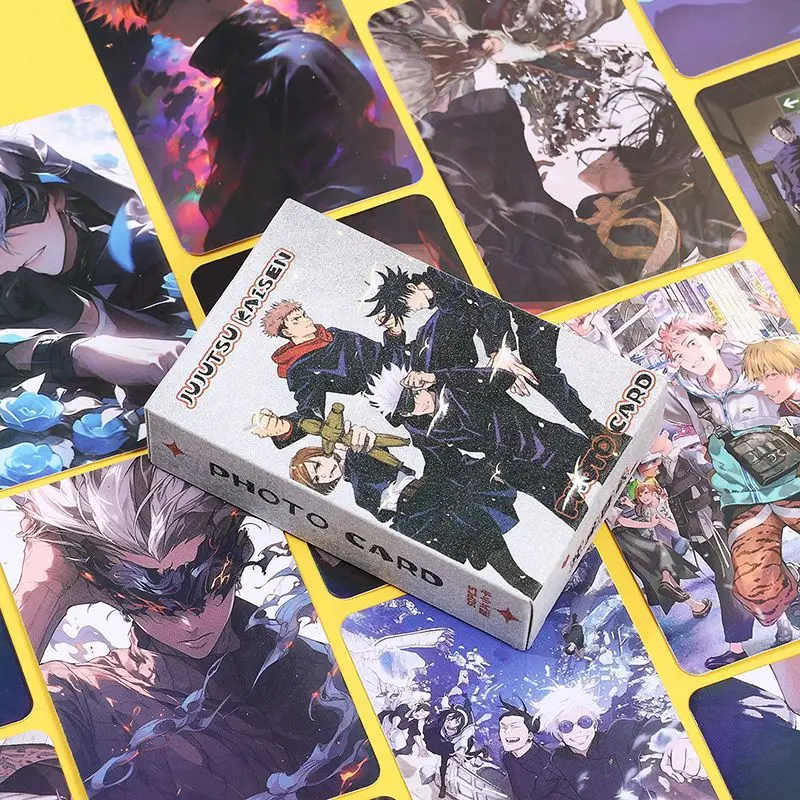 

50 шт. 5,6 × 8,6 см лазерная карта Yuji Gojo Itadori Satoru неповторяющиеся канцелярские принадлежности Набор креативные искусственные художественные школьные принадлежности