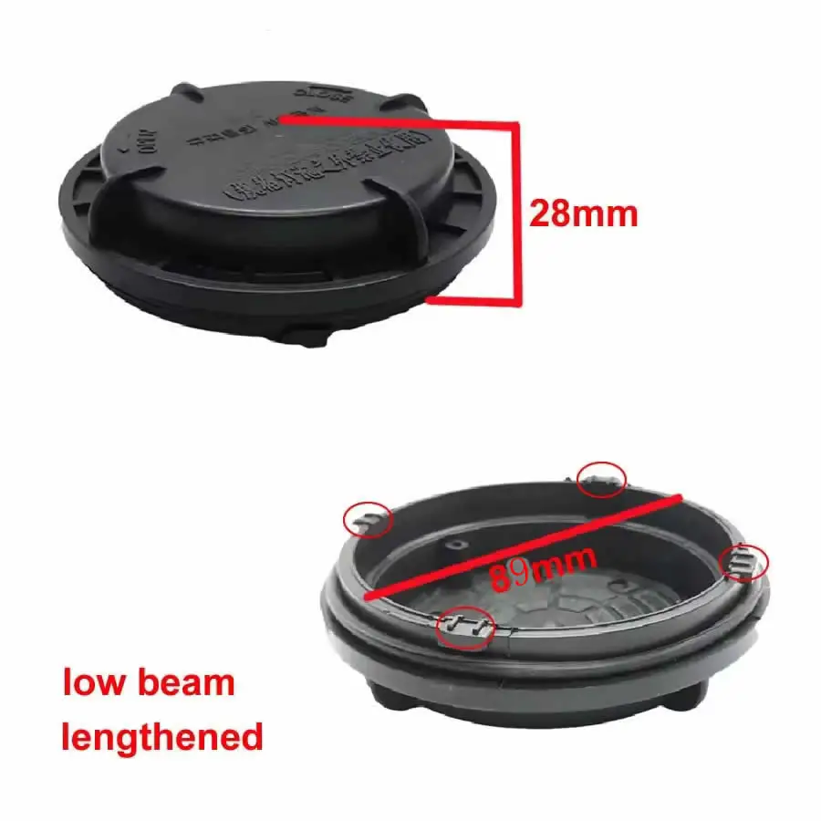1pcs For Kia K3 K3S 2013 2014 2015 Low High Beam Light Dust Cover Waterproof Dustproof Headlamp Seal Headlight Cap 64mm 89mm