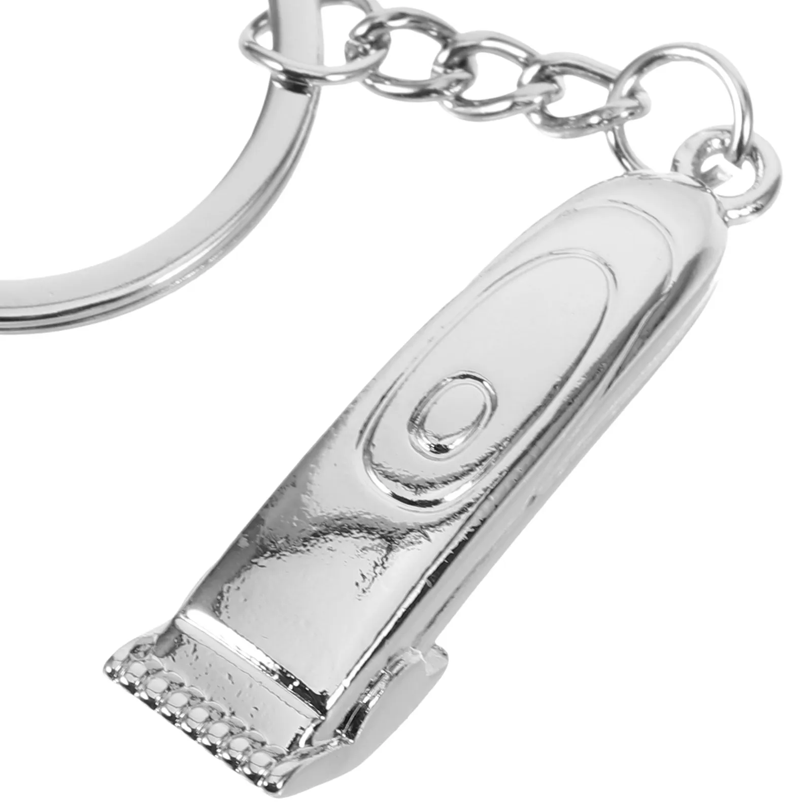 Simulated Hair Clipper Keychain – Classic Metal Key Ring for Car Keys, Bag, Backpack, Unique Creative Pendant