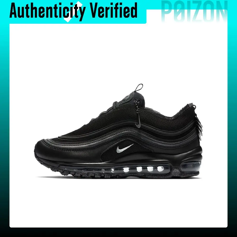 Nike Air Max 97 Cushioning Low top Running Shoes Women's Black Warrior CV9552-001