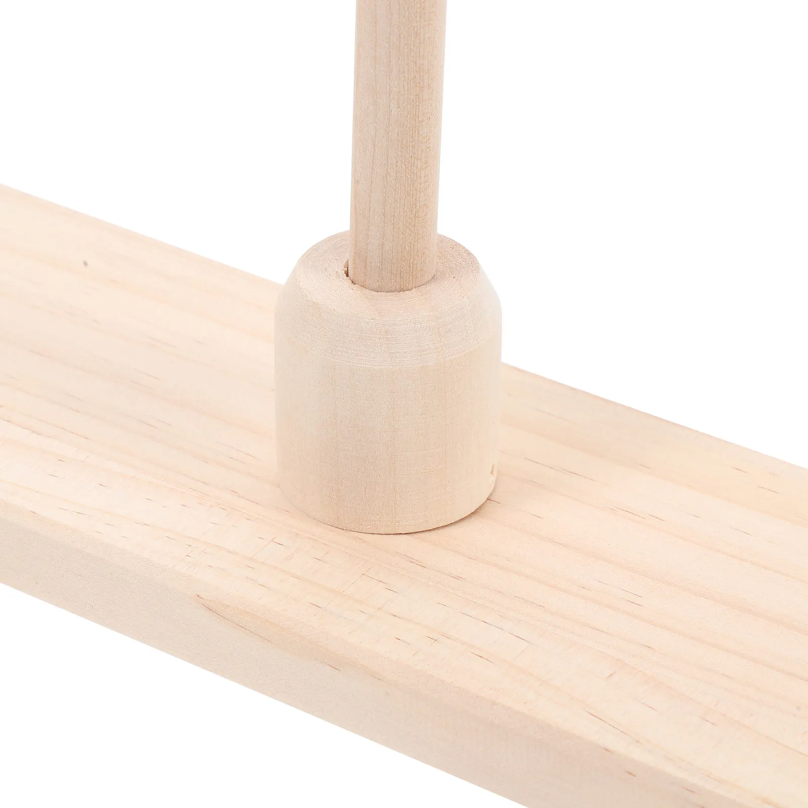 Adjustable Height Wooden 2-Holes Funnel Rack Funnel Holder Laboratory Stand Oil Funnels Support Storage 2 Funnels Wooden Stand