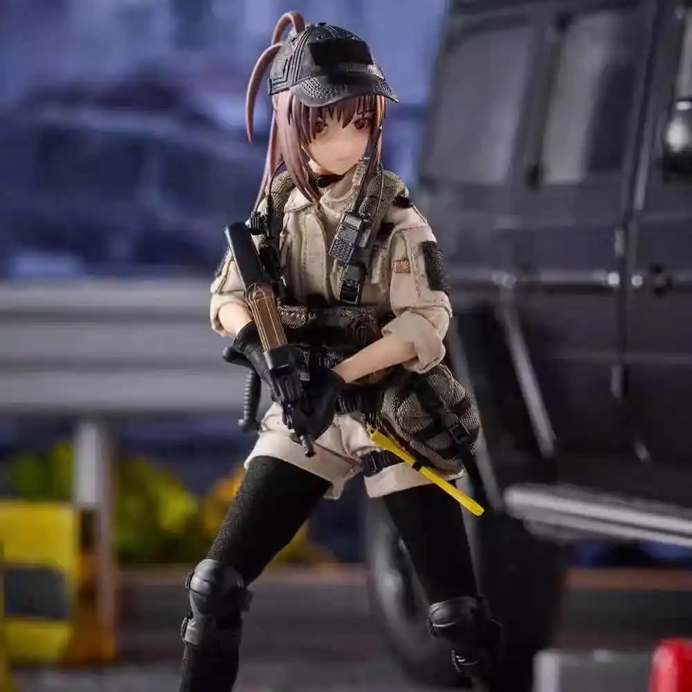 In Spot Hasuki Pa006 1/12 Guard Girl Action Figure Pocket Art Vrouwelijke Soldaat Beeldje Volledige Set Collectible Model Garage Kit