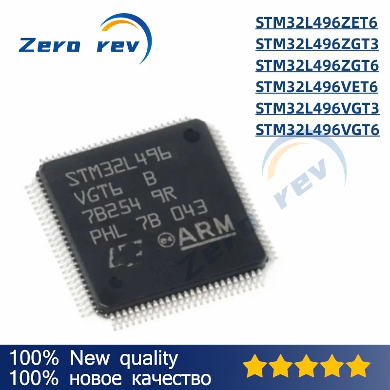 

1Pcs 100% New STM32L496ZET6 STM32L496ZGT3 STM32L496ZGT6 LQFP-144 STM32L496VET6 STM32L496VGT3 STM32L496VGT6 LQFP-100