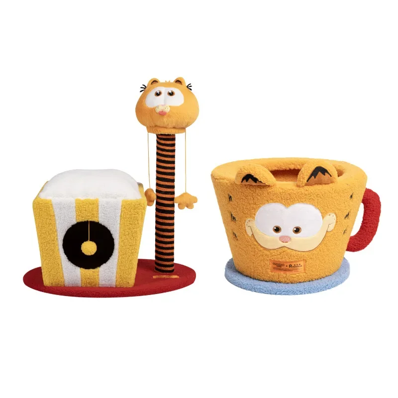 Rotating cat climbing frame cat scratching column nest integrated toy closed warm escape house four seasons