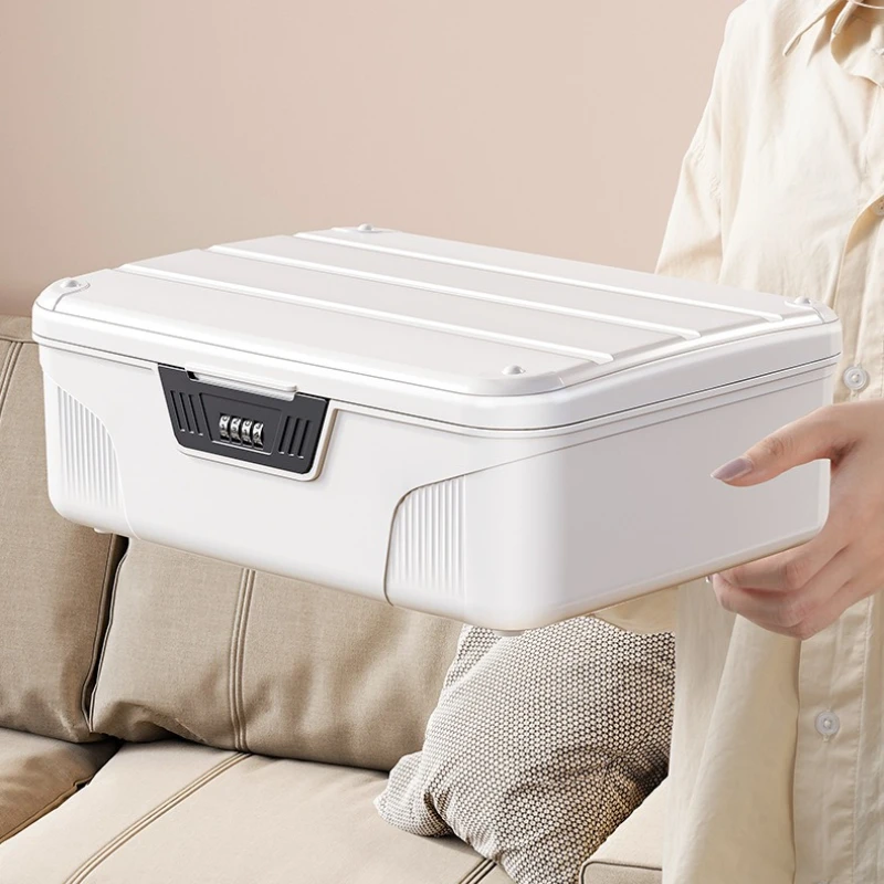 

Plastic Storage Box Wth Lock Organizer Boxes Household Large Organization Container Bedroom Multifunctional Case Accessories