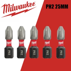 Milwaukee PH2 25MM Drill Bits Impact Type Bit Drill For Electric Screwdriver Fixed Mini Bit Carpentry Power Tool Accessory