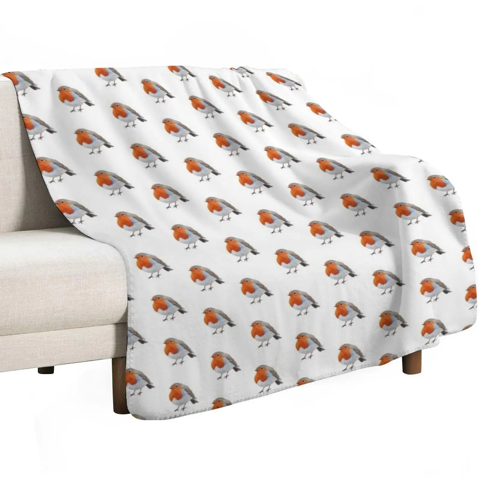 English Robin Bird Throw Blanket Luxury Brand Blankets For Baby bed plaid Shaggy Soft Beds Blankets Sofas Of Decoration Blankets