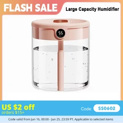 2L Humidifier Household Small Large Capacity Mute Bedroom Usb Office Desktop Portable Student Two Port Spray Water Supplement
