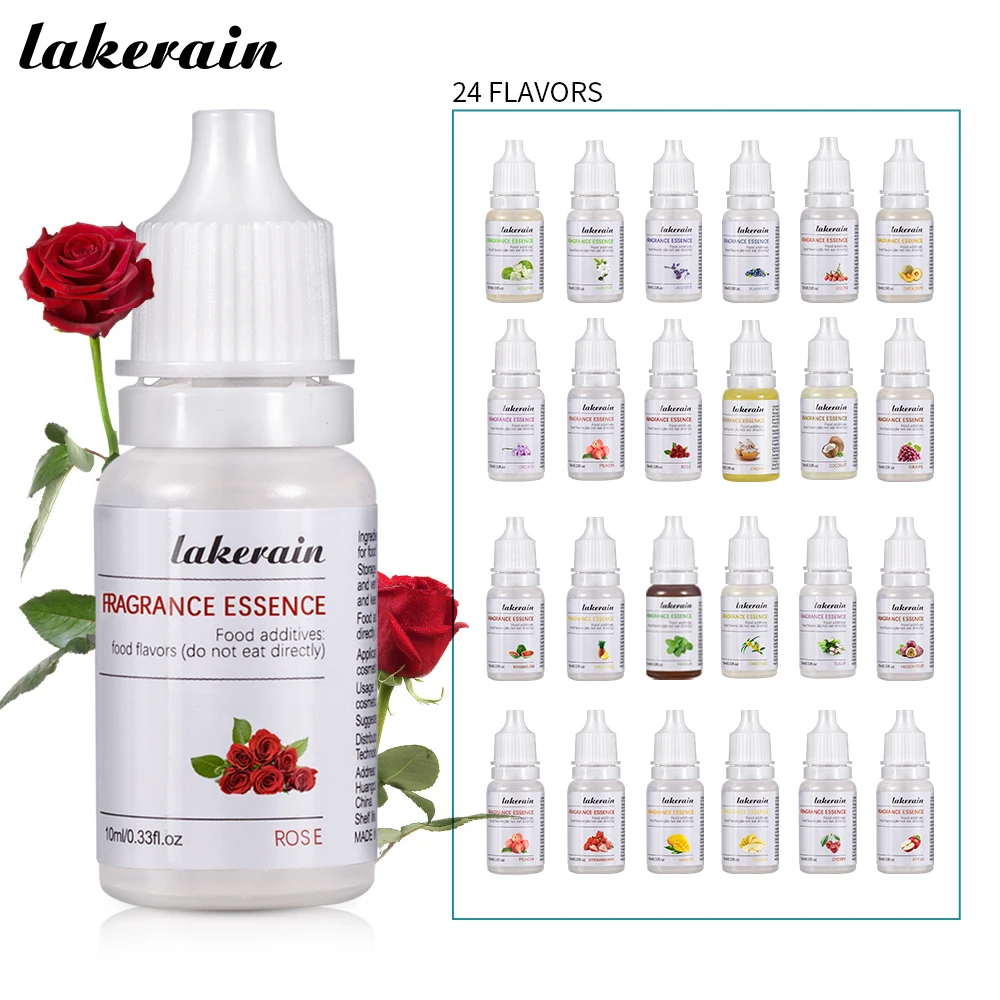Diy Flower Fruit Essential Oil Diffuser Essential Oils Strawberry Mango Passion Fruit Coconut Flavoring Oil for DIY Lip Gloss