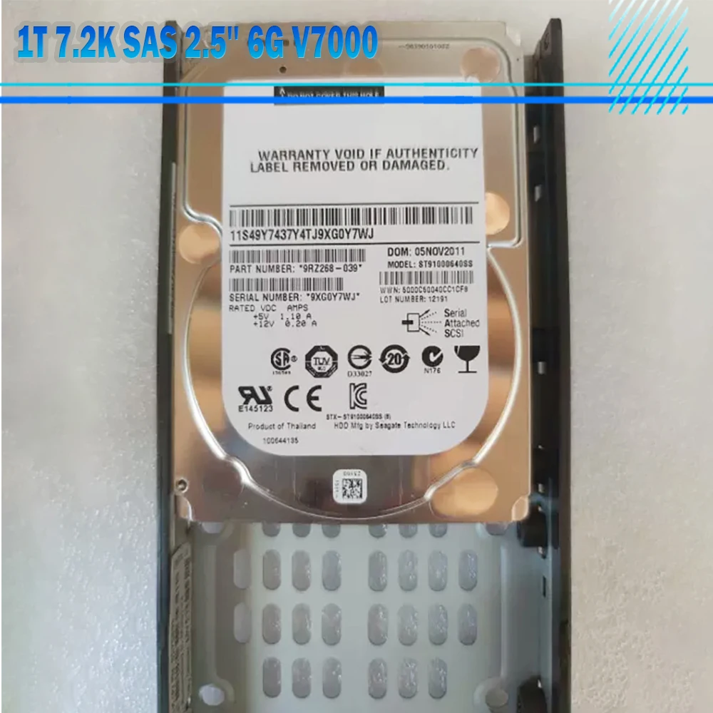 

85Y6186 1T 7.2K SAS 2.5'' 6G V7000 Storage Hard Disk For IBM