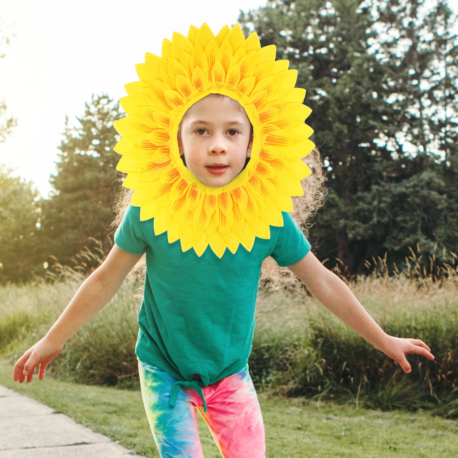 

Sunflower Headgear Sports Decoration Baby Girl Sports Games Props Hat Novelty Game Props Design Party Supplies