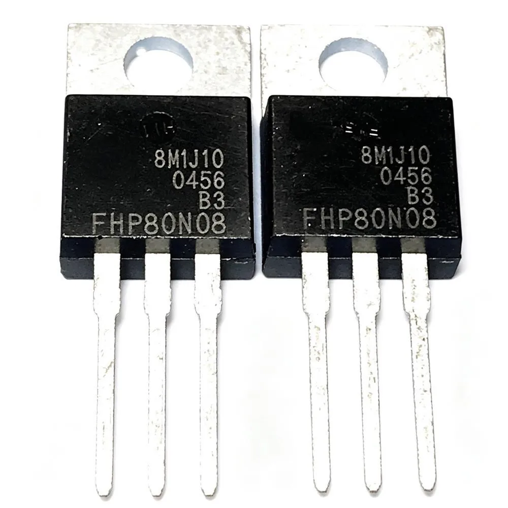 5PCS FHP80N08 80V 80A UF1606CT 16A 600V AOT3N50 T3N50 500V 3A FDP8N50NZ 500V 8A JCS4N60CB 600V 4A RU75N08R 75V 80A
