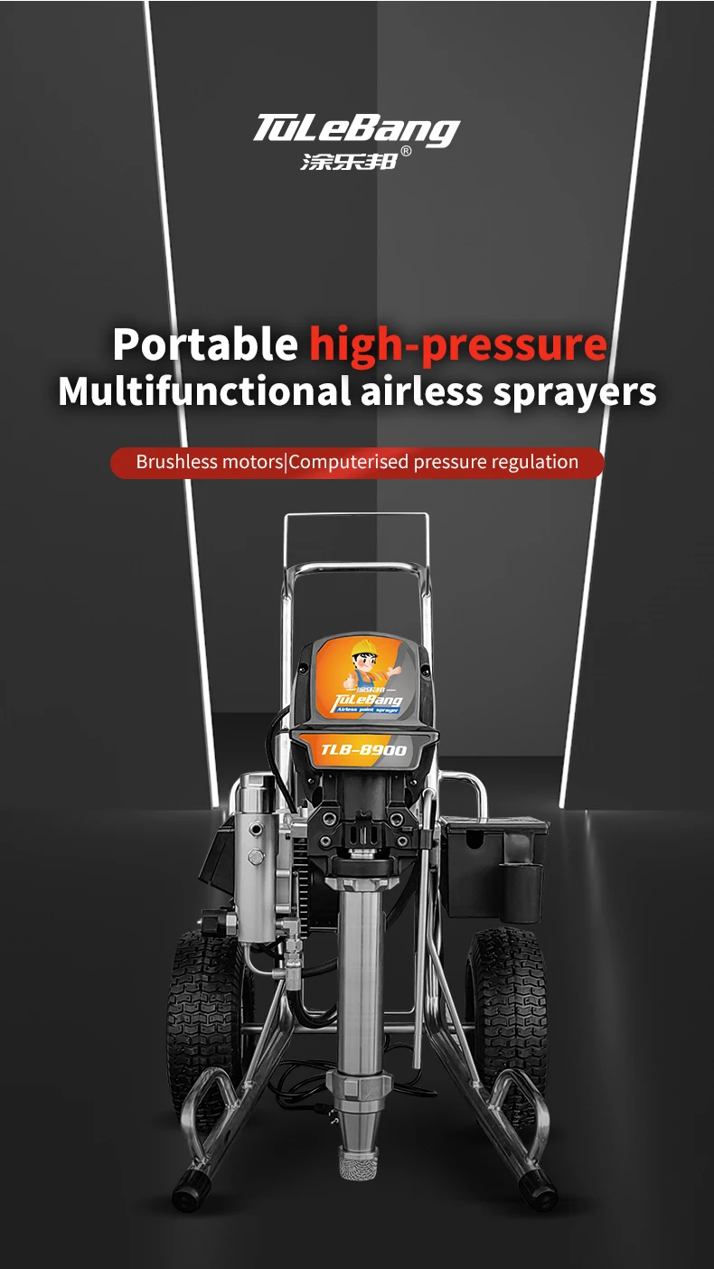 Electric High Pressure Airless Putty Sprayer 7900 8900 Wall Paint Treatment High Power 4000W 8.0L Voltage 220 ~ 240V 50 ~ 60HZ