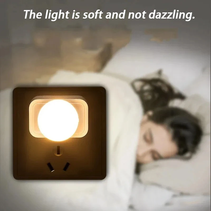 Warm White Eye-Caring Mini USB LED Night Lamp, 1Pcs Plug-In Reading Light For PC Power Bank Charging
