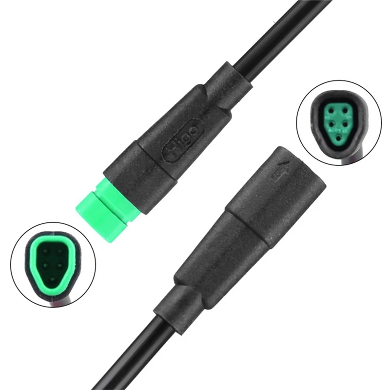 ل Bafang يمكن بروتوكول الاتصالات E-الدراجة عرض تمديد كابل 5 دبابيس يمكن حافلة أنثى-ذكر موصل مقاومة للاهتراء رئيس-Y4