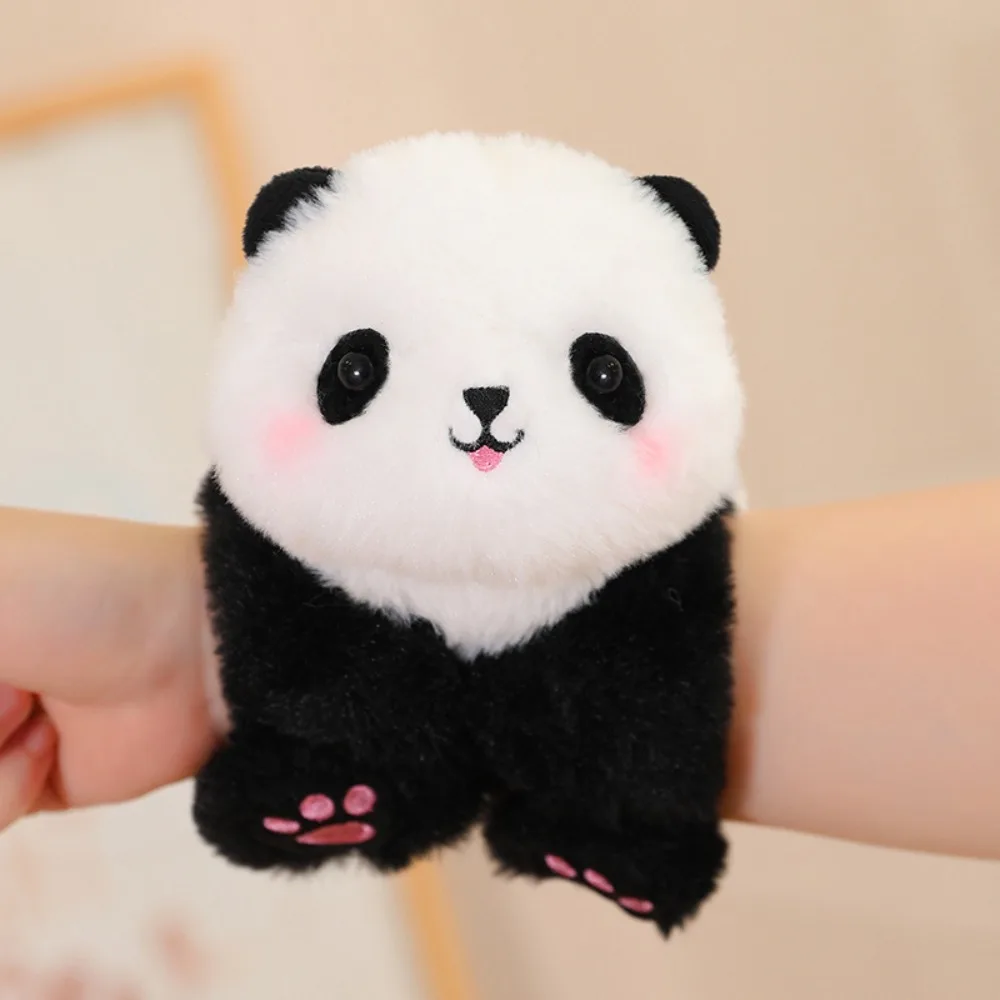Pulsera de bofetada de dinosaurio, serie de muñecos de peluche de dibujos animados de perro, pulsera de bofetada, bonita pulsera de peluche, decoración de juguete de peluche