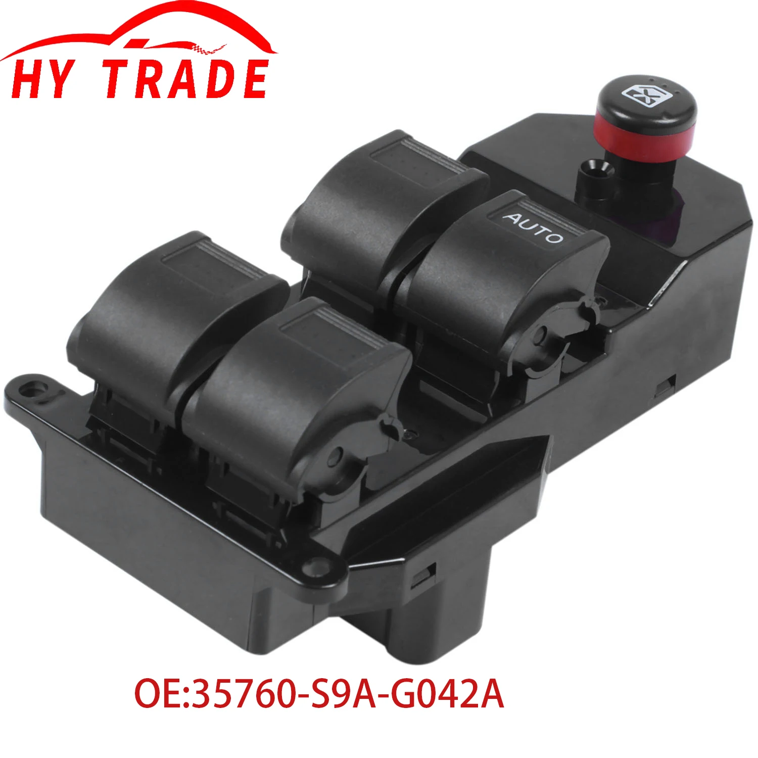 

New 35760-S9A-G042A 35760-S9A-G042 Black Electric Power Window Switch for Honda Crv Cr-V 2002-2006 Civic 2001-2005