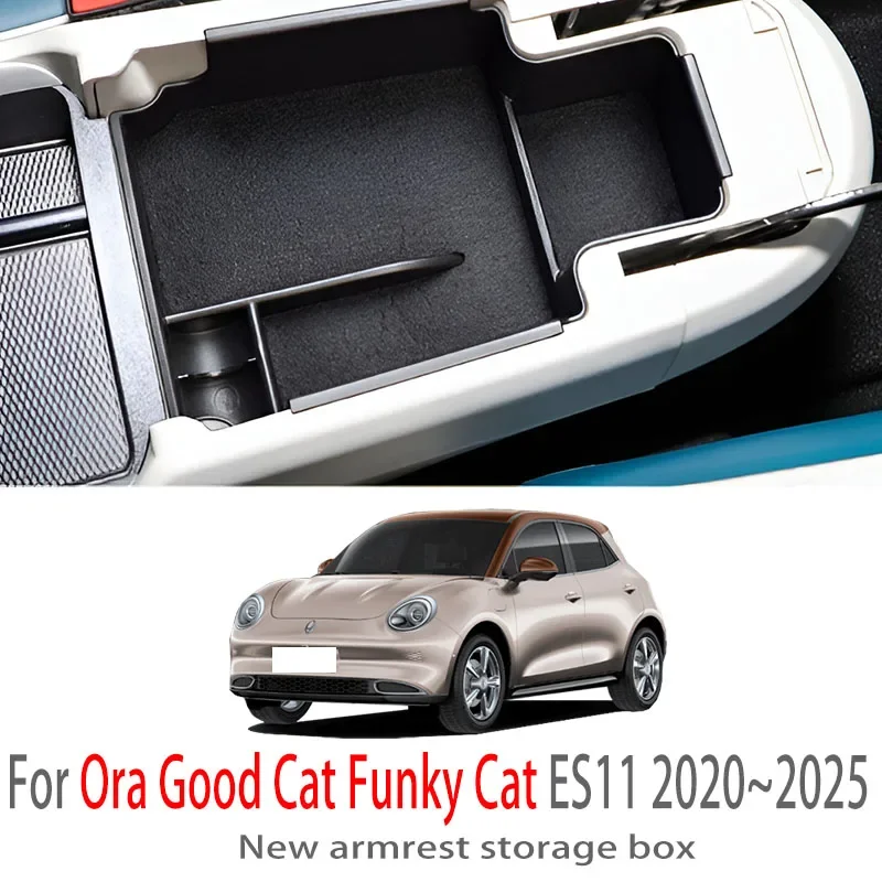 Auto Parts For Ora Good Cat Funky Cat ES11 2020~2025 Car Center Console Armrest Storage Box Multifunctional Interior Accessories