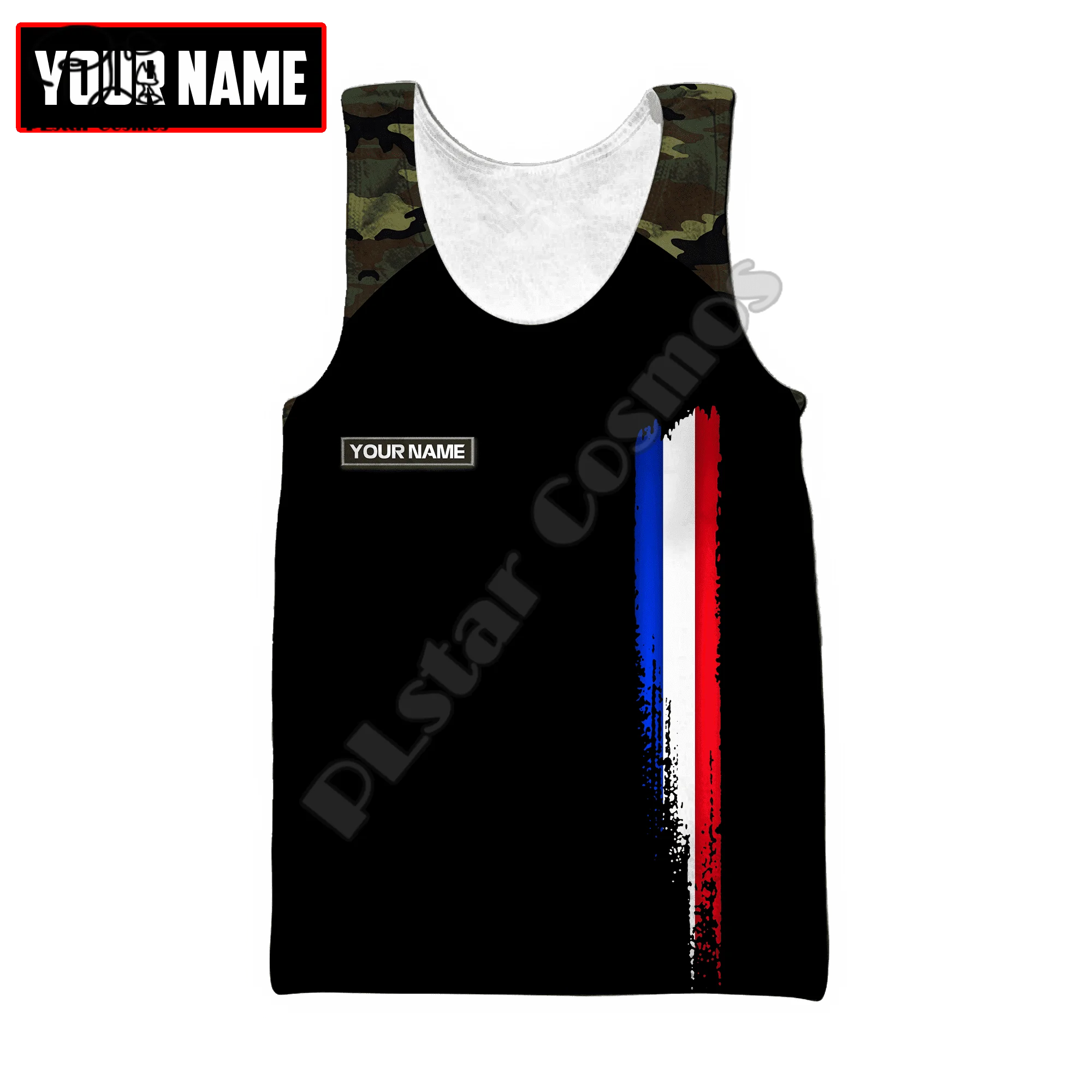 PLstar Cosmos France Republic 3D Printed 2022 New Fashion Streetwear Hot Summer Casual Sleeveless Unisex Tank Top Vest Men F29