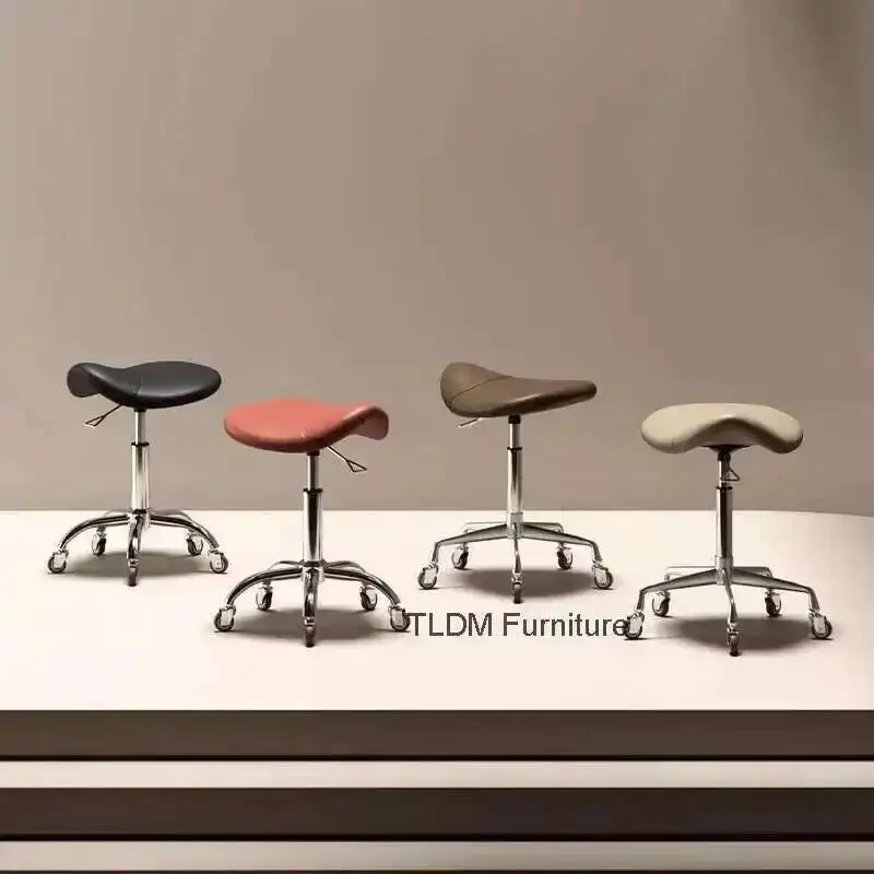 Dedicated Modern Esthetician Spinning Stool Adjustable height Hairdresser Hair Cutting Stool Nail Salon Hair Salon Barber Chairs