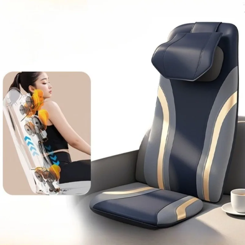 

Electric Full Body Massage Mat Chair Neck Back Waist Massage Cushion Heat Vibrate Kneading Back Massage Pad Seat Relaxation 220V