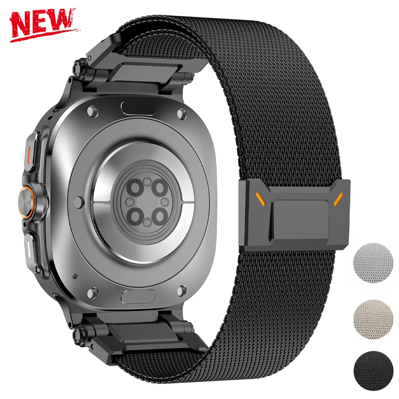 

Milanese Loop Strap for Samsung Galaxy Watch 7 Ultra 47mm Stainless Steel Metal No Gap Bracelet 7Ultra Watch Strap Accessories