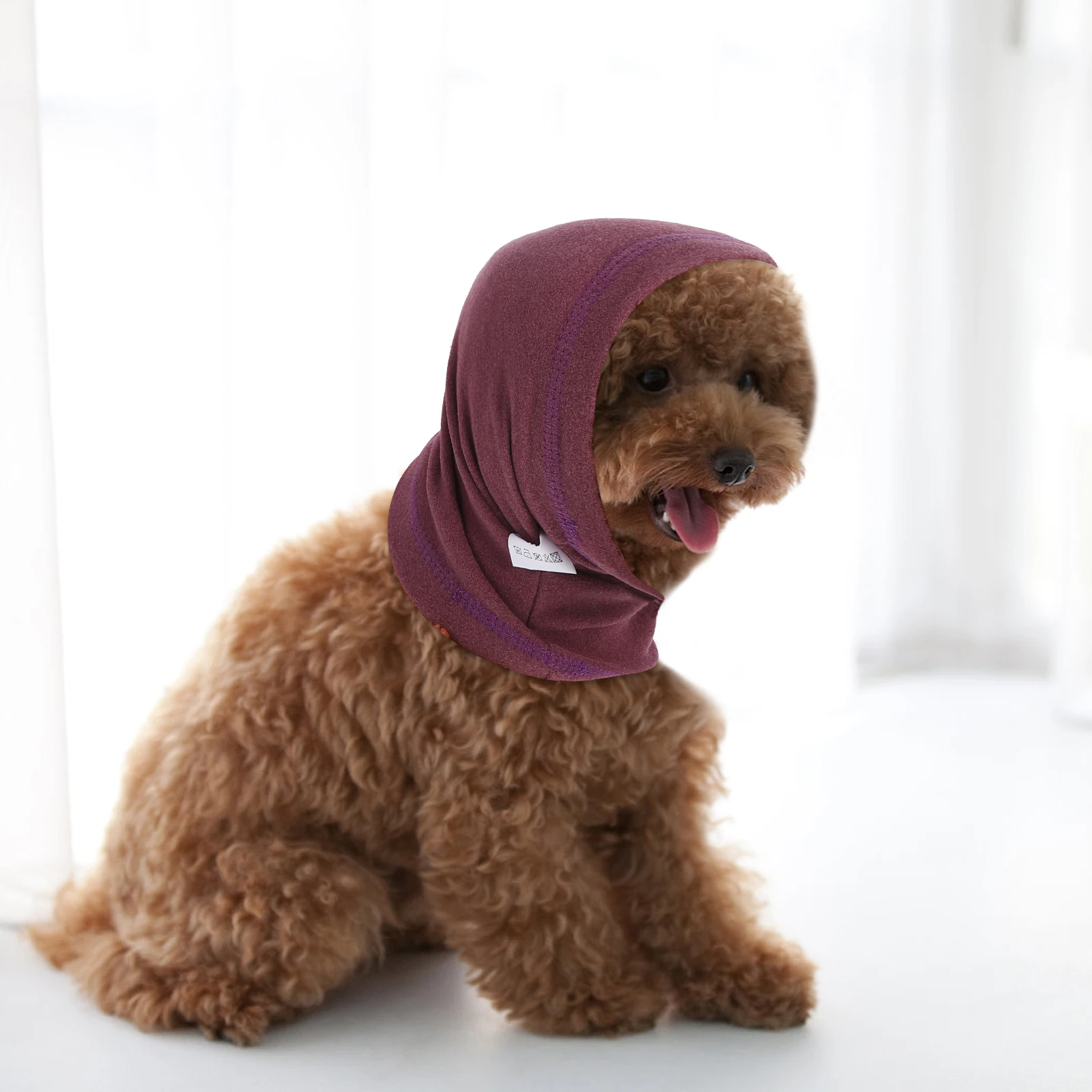 

Elastic Dog Scarf Pet Calming Hood Earmuff Noise Protection Warm Winter Accessory Comfortable Multiuse Stylish