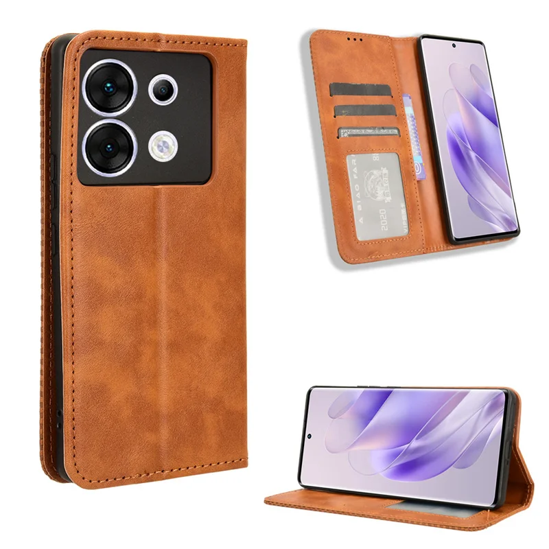 For Infinix Zero 30 5G X6731 Case luxurious Leather Retro Magnetic Protect Cover For Infinix Zero 30 5G X6731 Phone Bags