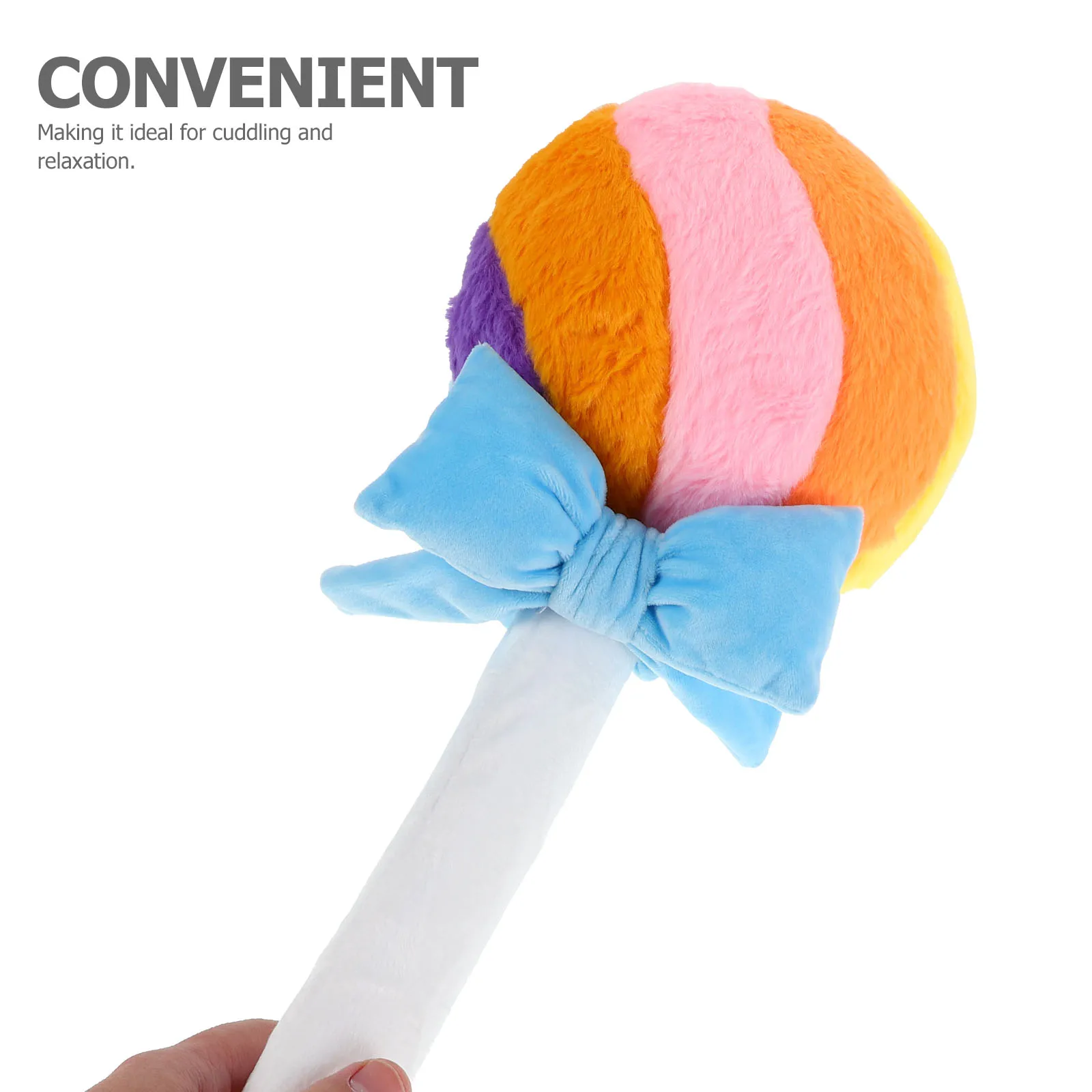 Travesseiro de pirulito bola redonda decoração arco-íris design almofada macia para crianças fotografia adereços quarto sala de estar sofá